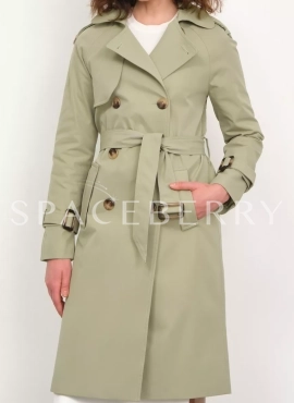 Плащ тренч длинный оверсайз на осень демисезонный