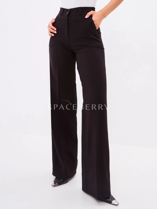 Брюки школьные палаццо прямые широкие классические